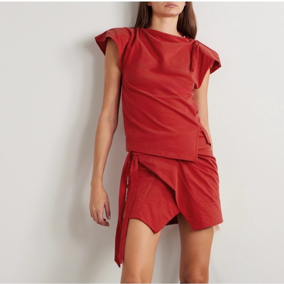 Isabel Marant ‘Sebani’ T-Shirt – Red (Size Medium) - Picture 3 of 4